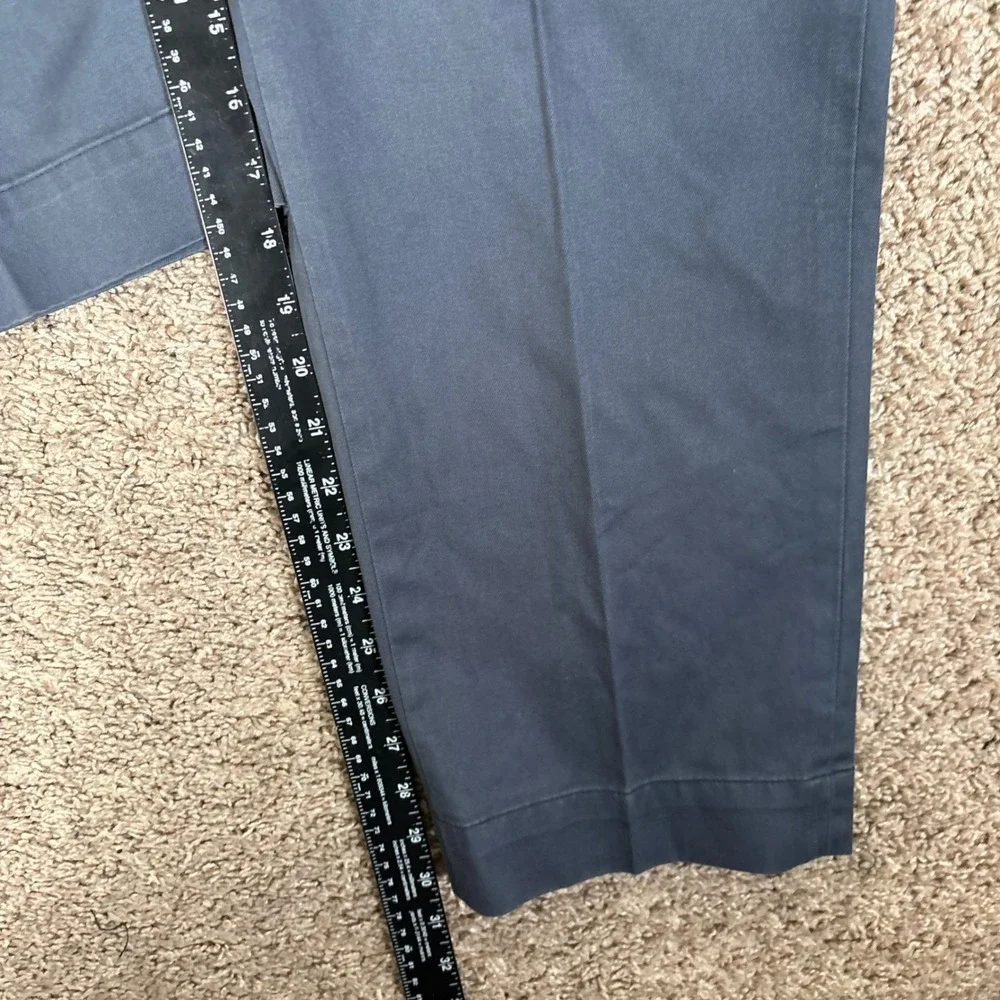 Brooks Brothers Mens Clark Fit Advantage Chino Stretch Navy Blue Pants W36 L30